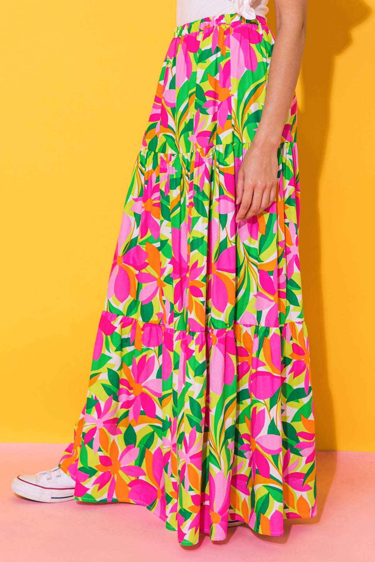 WEEKEND IN NAPA POPLIN SKIRT