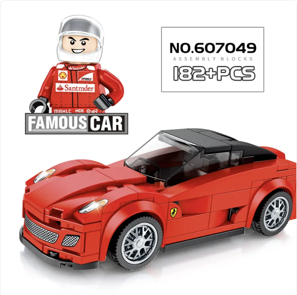 City Racing Building Blocks Set - Educational Car Story Toys for Children - # BOT&G52710007