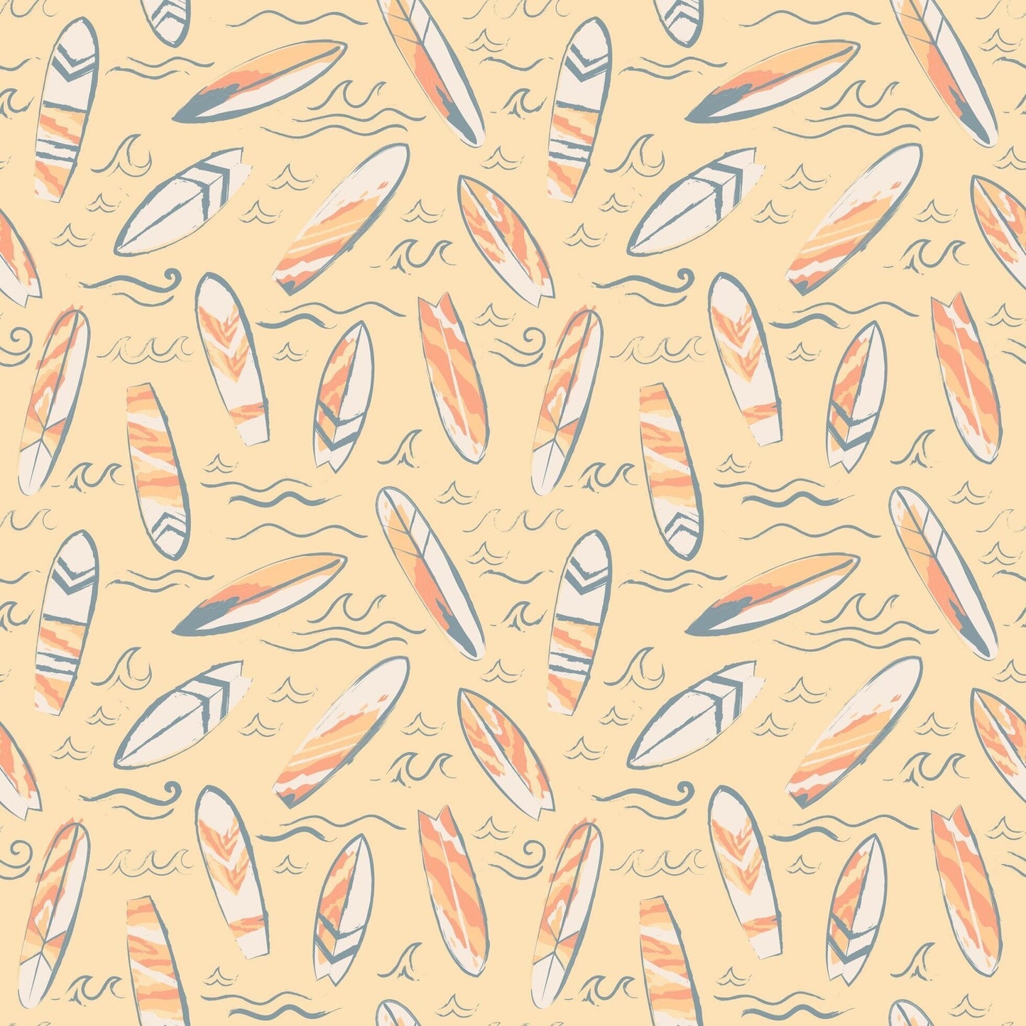 Surfboard Waves Summer Pajama Set