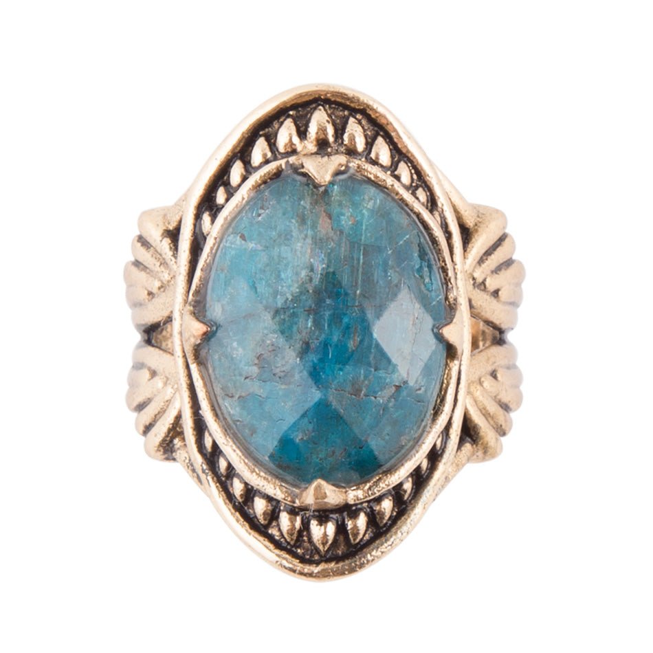 Sweet Dreams Faceted Apatite Ring