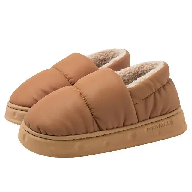Winter Waterproof Anti-Slip Cotton Slippers - # BOAA73410001