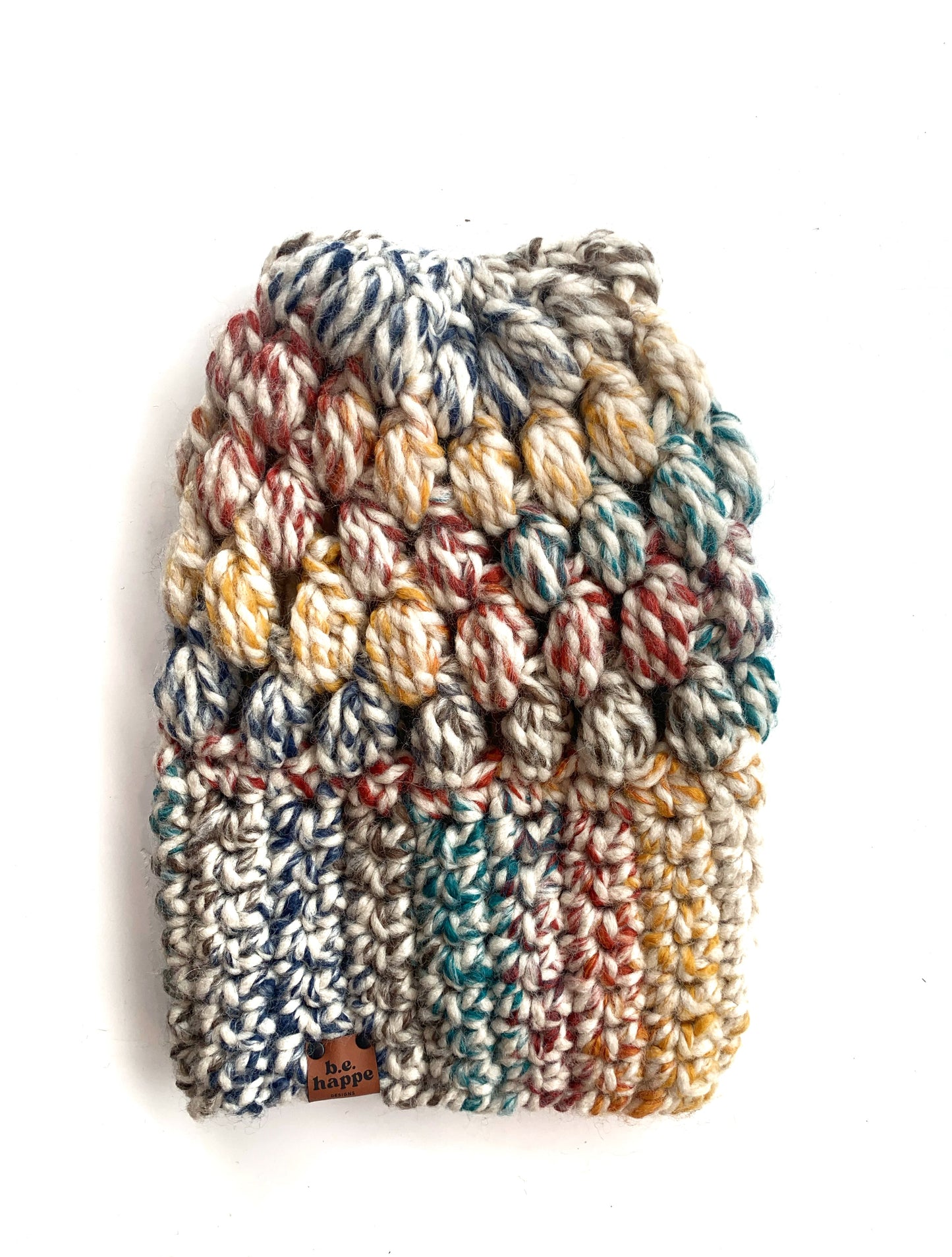 Crochet Slouch Hat | Rainbow Beanie