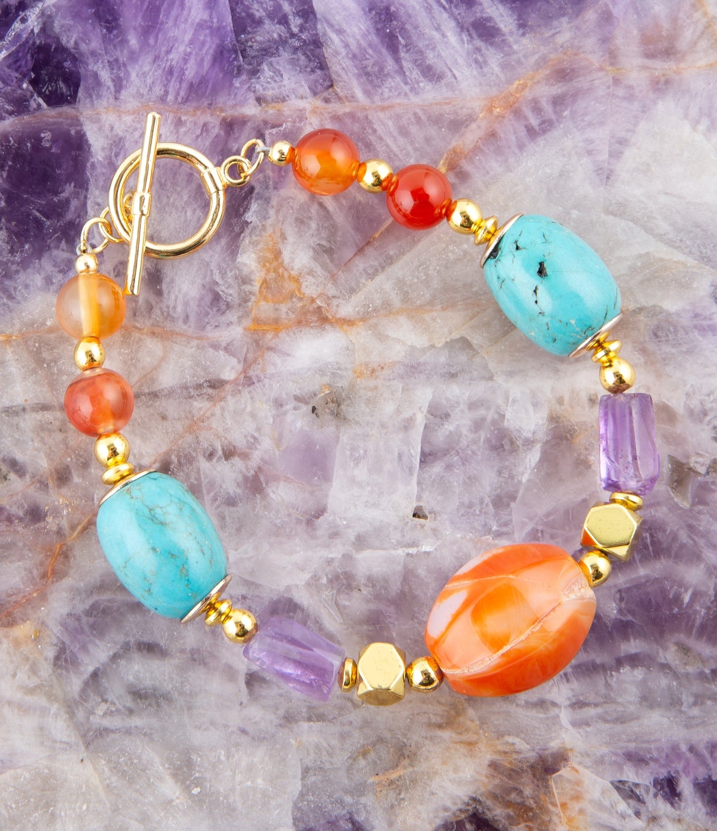 Victoria Carnelian Multi-Stone Bracelet