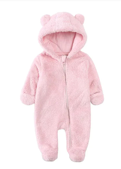 Flannel Baby Warm One-piece Romper - # BAAA21110030