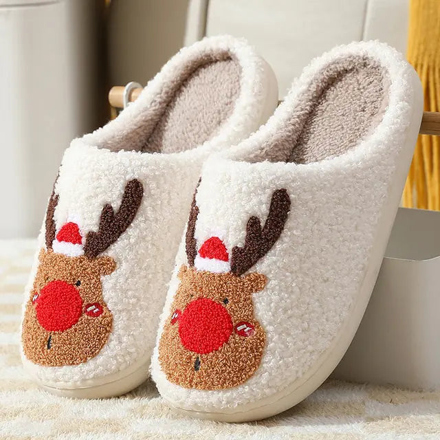 Winter Fluffy Fur Flat Slippers - # BOAA73410004