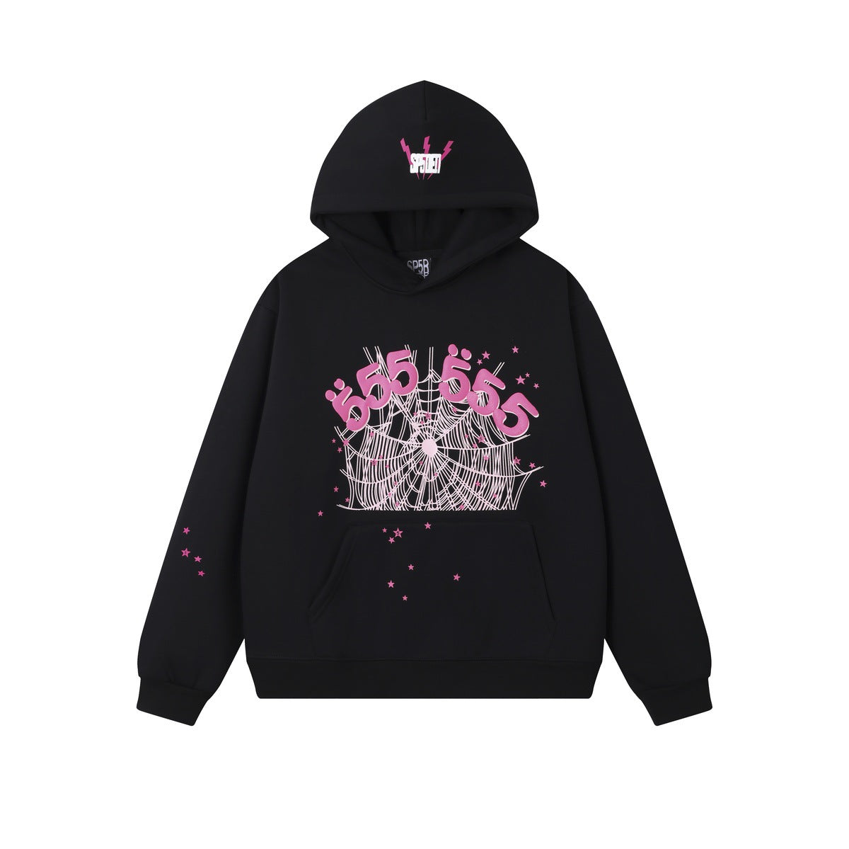 Loose fleece pullover with hood