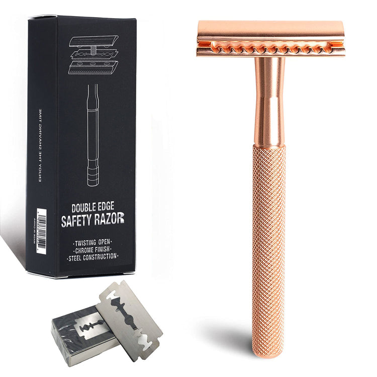 Women's safety knife holder with manual shaving kit