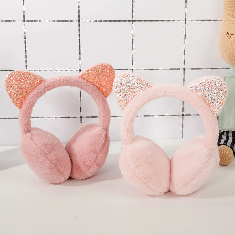 Creative Cat Ear Plush Earmuffs for Kids