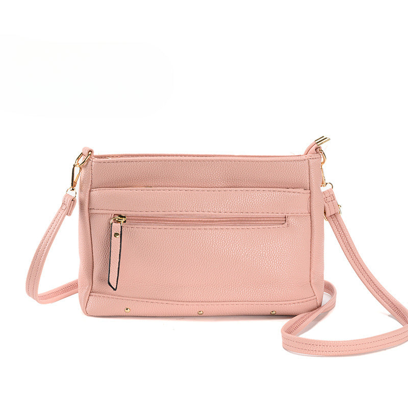 Stylish and simple shoulder Crossbody bag, women's small versatile zipper crossbody purse, stylish small square bag
