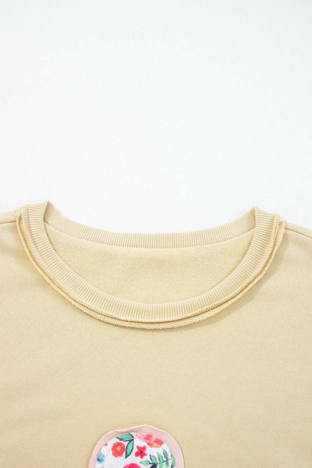 Floral Patchwork Long Sleeve Sweatshirt