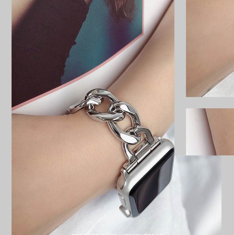 Chic Tweed Metal Premium Watch Strap for Apple Watch