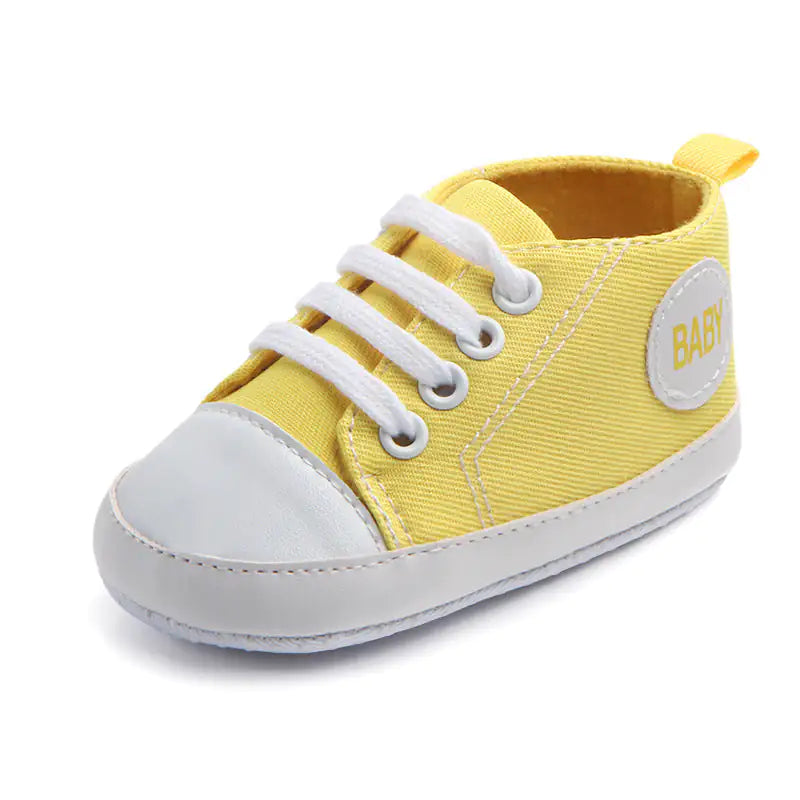 Canvas Classic Sports Sneakers Baby Boys Girls First Walkers Shoes Infant Toddler Soft Sole Anti-slip Baby Shoes - # GIAA71310006