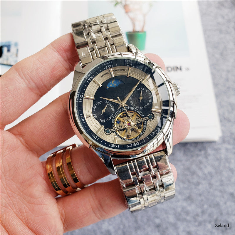 Mechanical automatic steel band watch