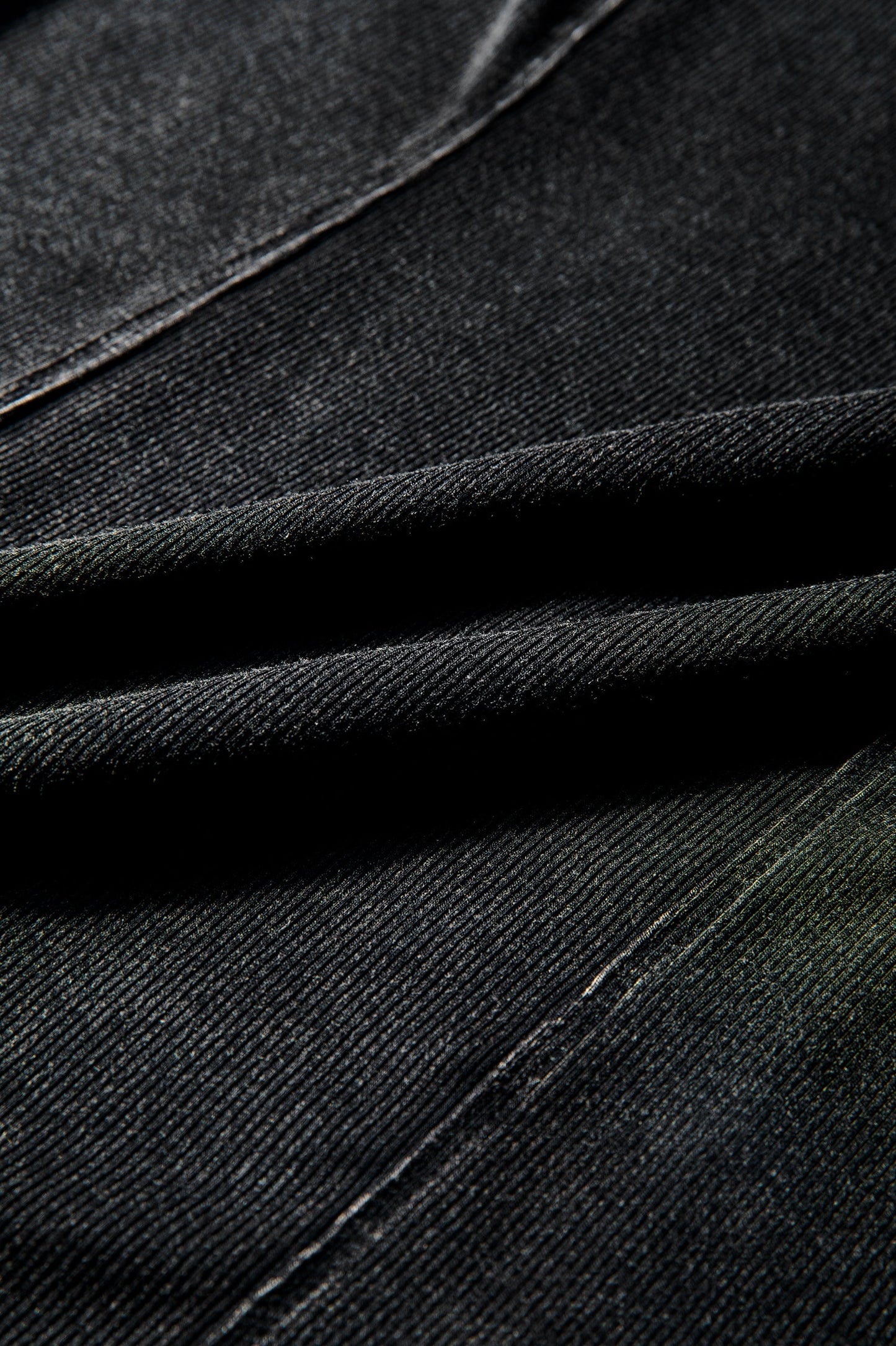 Solid Ribbed Knit Buttoned Long Sleeve Top