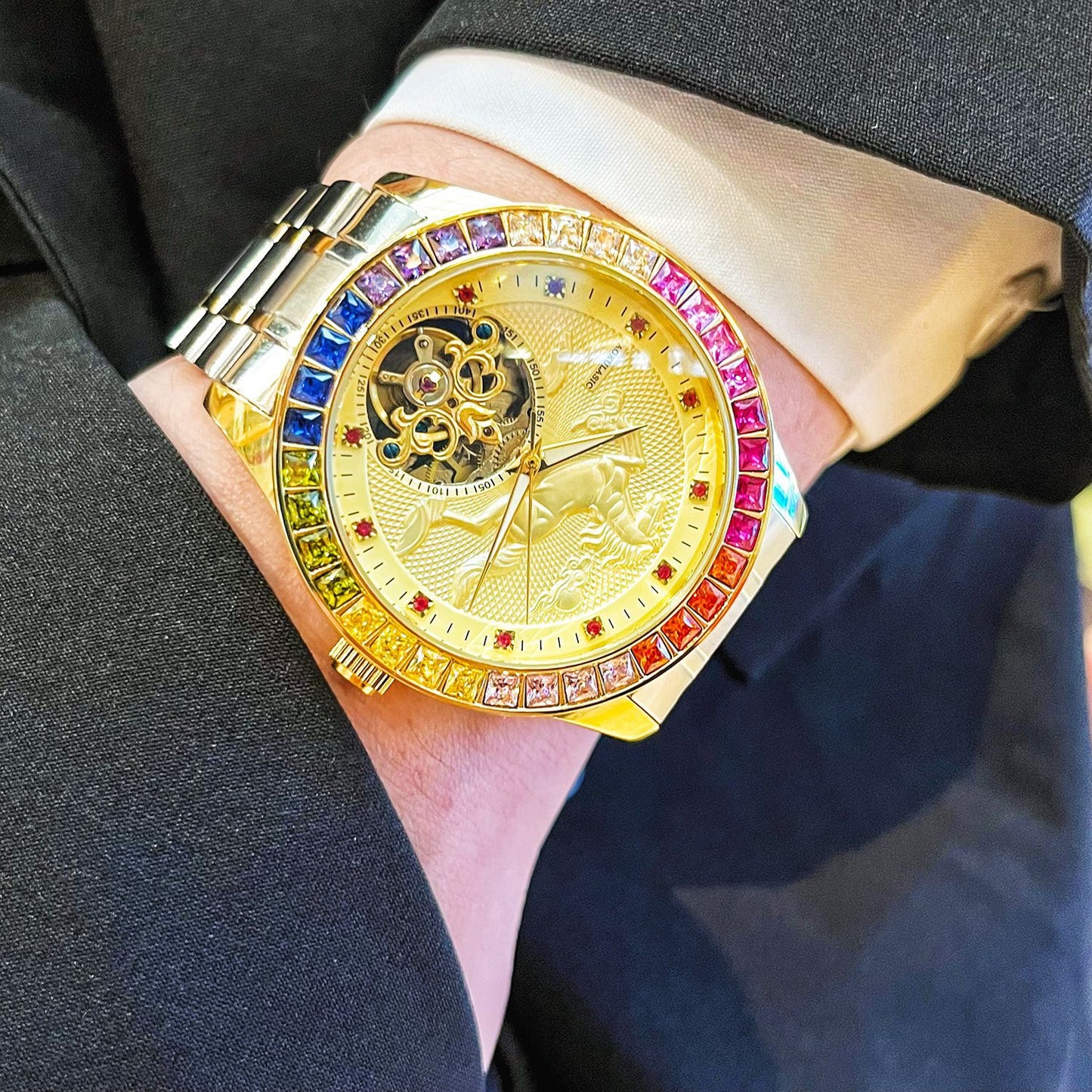 Pentium Golden Horse Mechanical Men's Watch