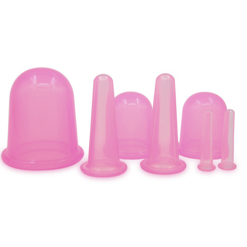 Silicone Facial Cupping Set for Massage and Therapy