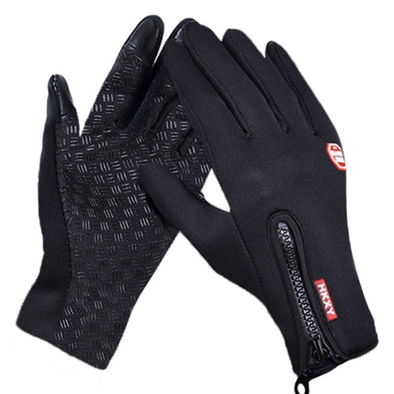 Ski gloves with touchscreen functionality