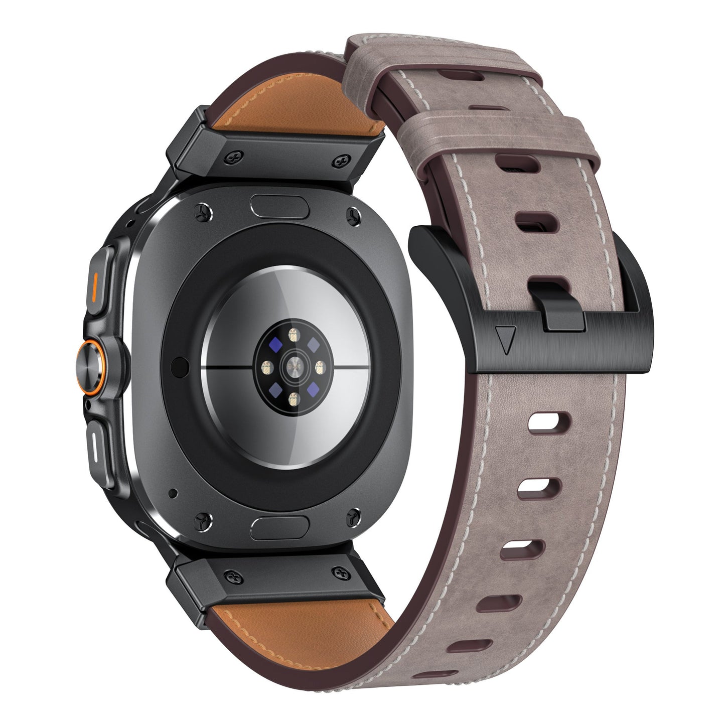 Mecha Bezel Leather Strap for Galaxy Watch 20mm