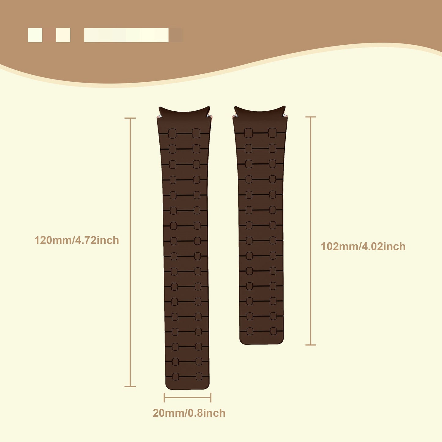 AP Magnetic Silicone Contrasting Color for Galaxy Watch 20mm