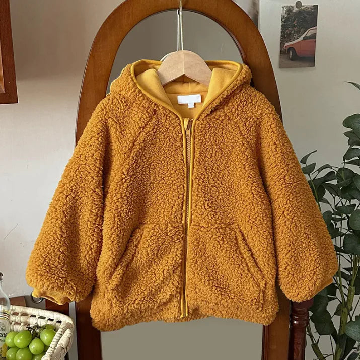 Warm Polar Fleece Pointed Hat Plush Coat - # GIAA21210003