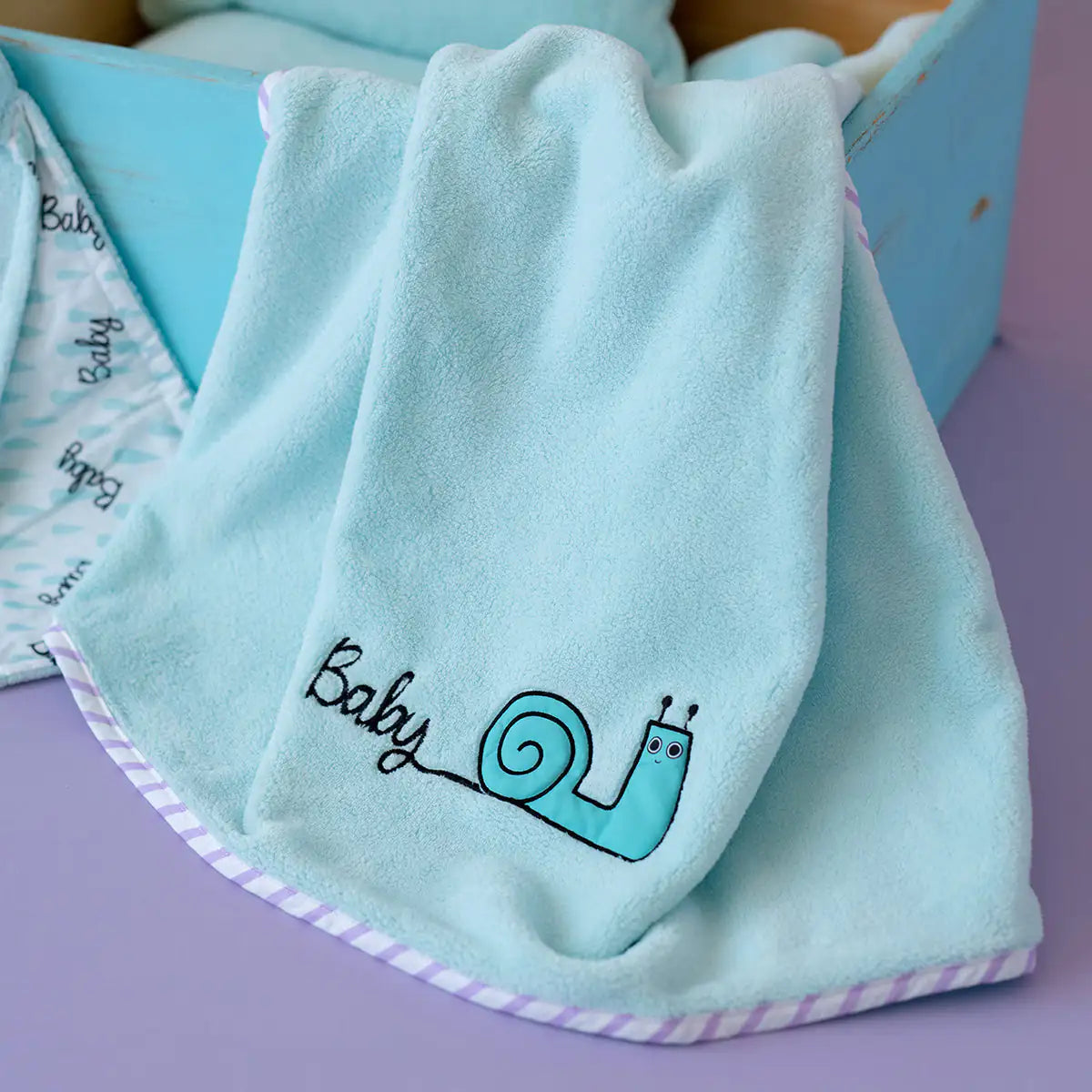 Milk and Moo Sangaloz Baby Blanket Set - # BAGE41210004