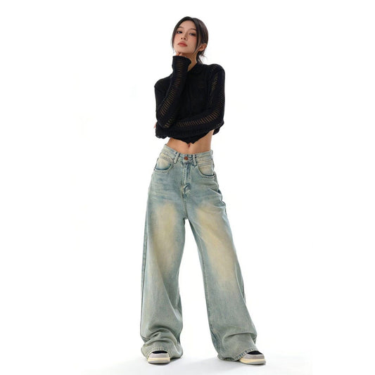 Straight-leg jeans