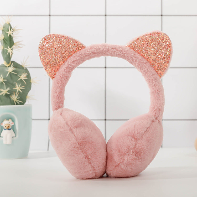 Creative Cat Ear Plush Earmuffs for Kids
