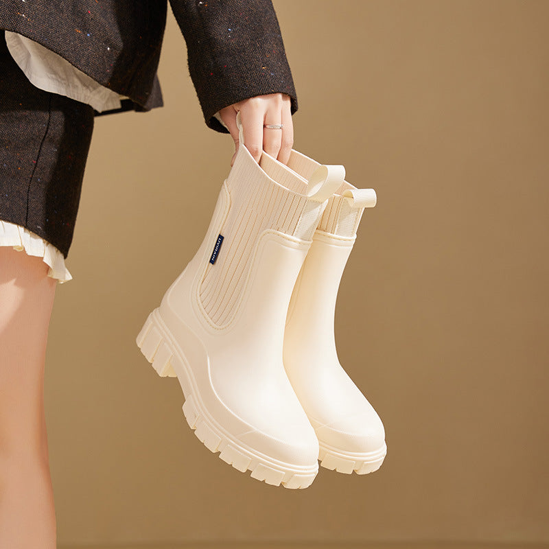 Women's Mid-Calf Waterproof Rain Boots