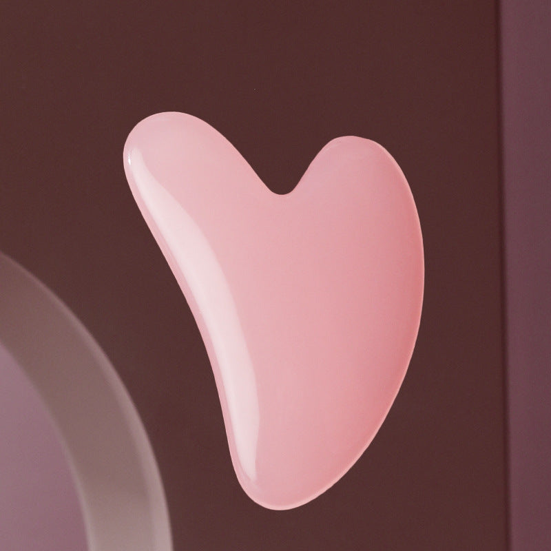Heart-shaped crystal roller massage board