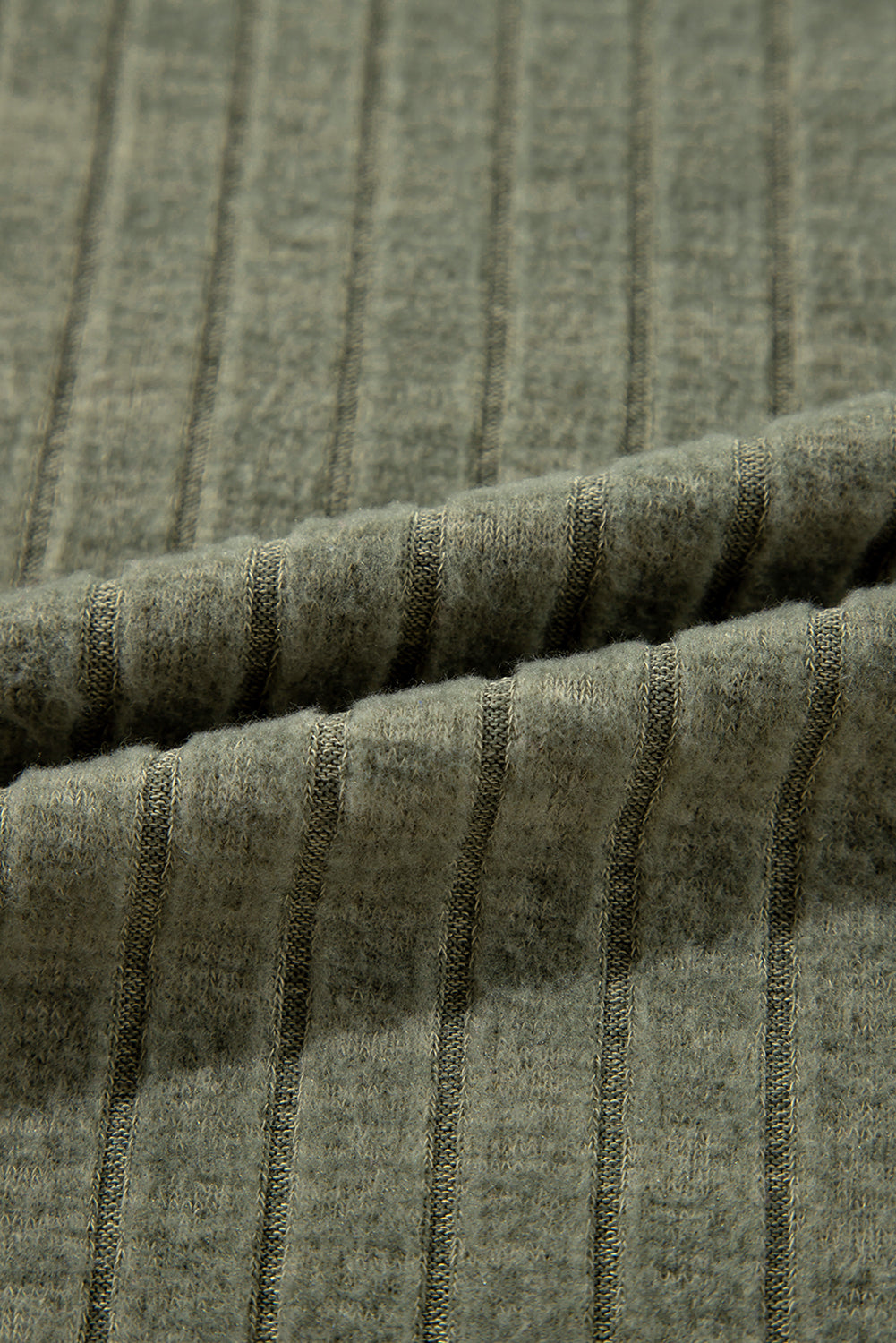 Floral Ribbed Patchwork Long Sleeve Blouse