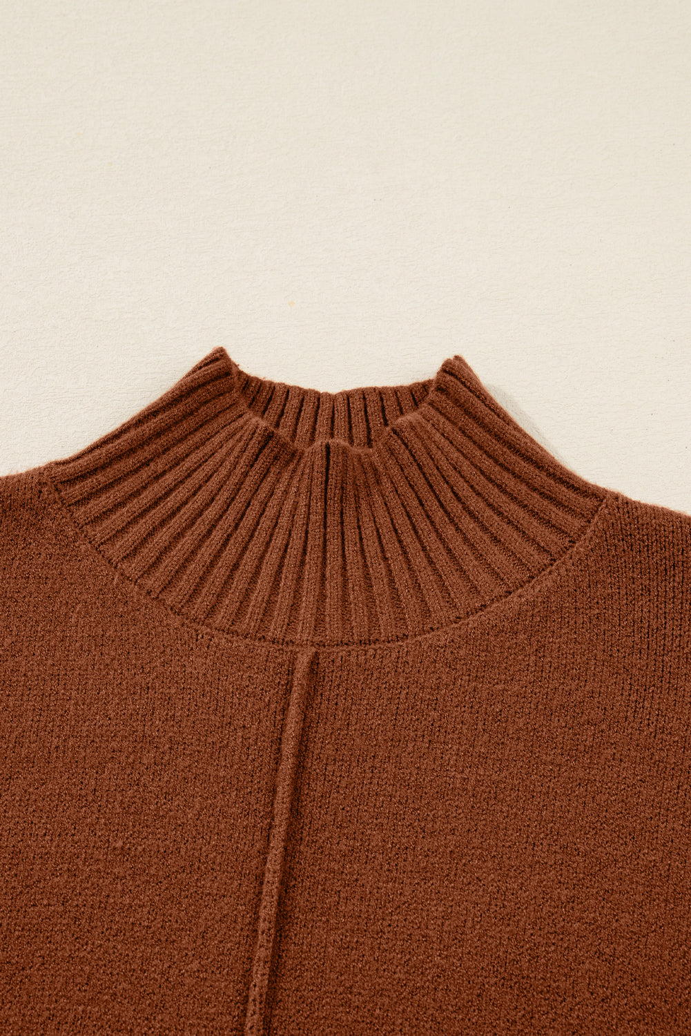 Ribbed Mock Neck Sweater Dress