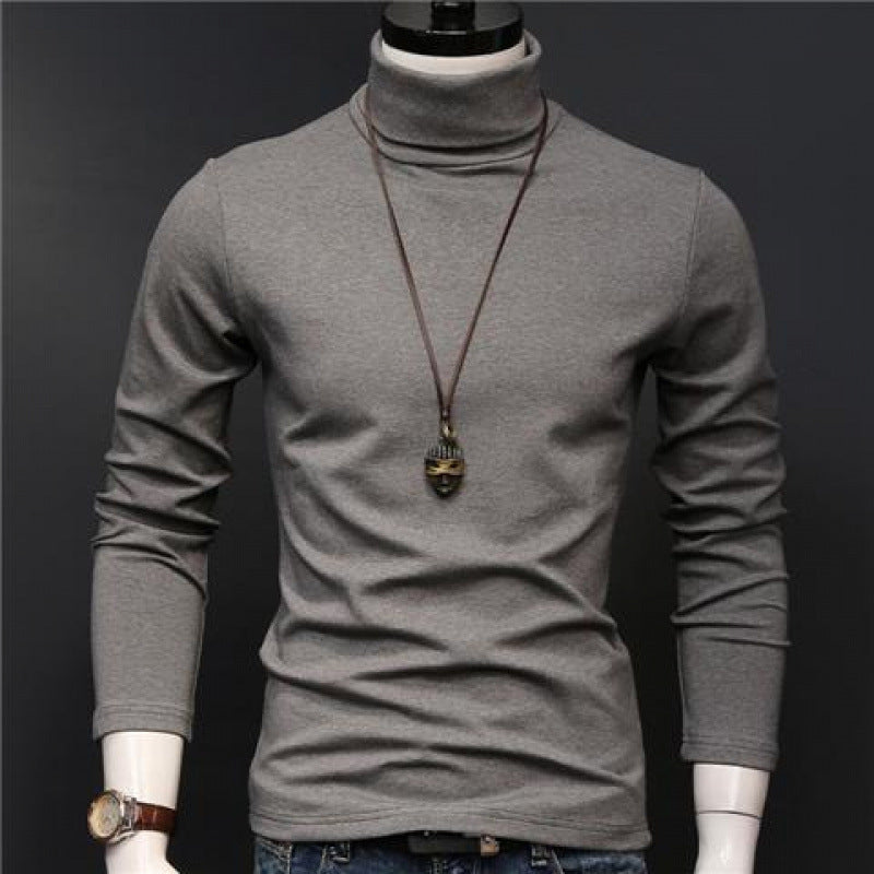Slim-fitting high-neck base shirt