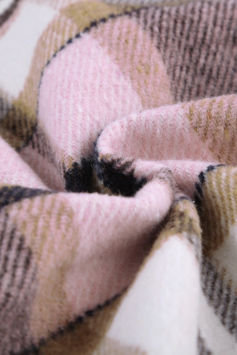 Plaid Pocketed Button Front Shacket