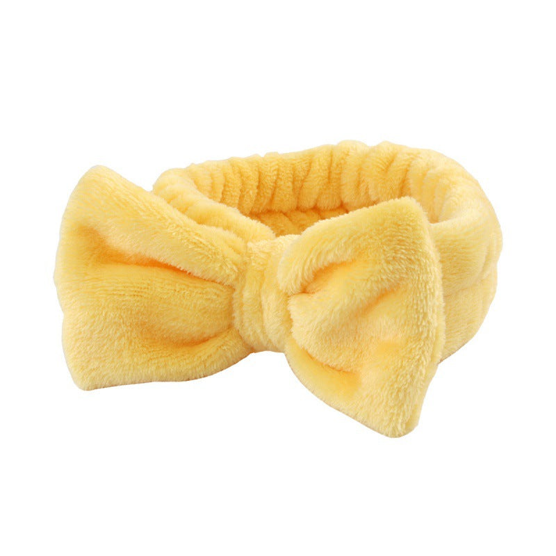 Soft Coral Fleece Wristband and Hairband Set