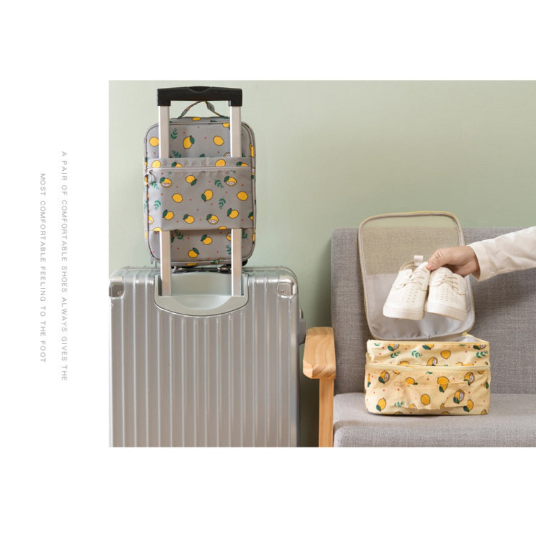 Large capacity can hold three pairs of shoes convenient Oxford cloth storage bag, waterproof shoe bag, suitcase trolley shoe bag