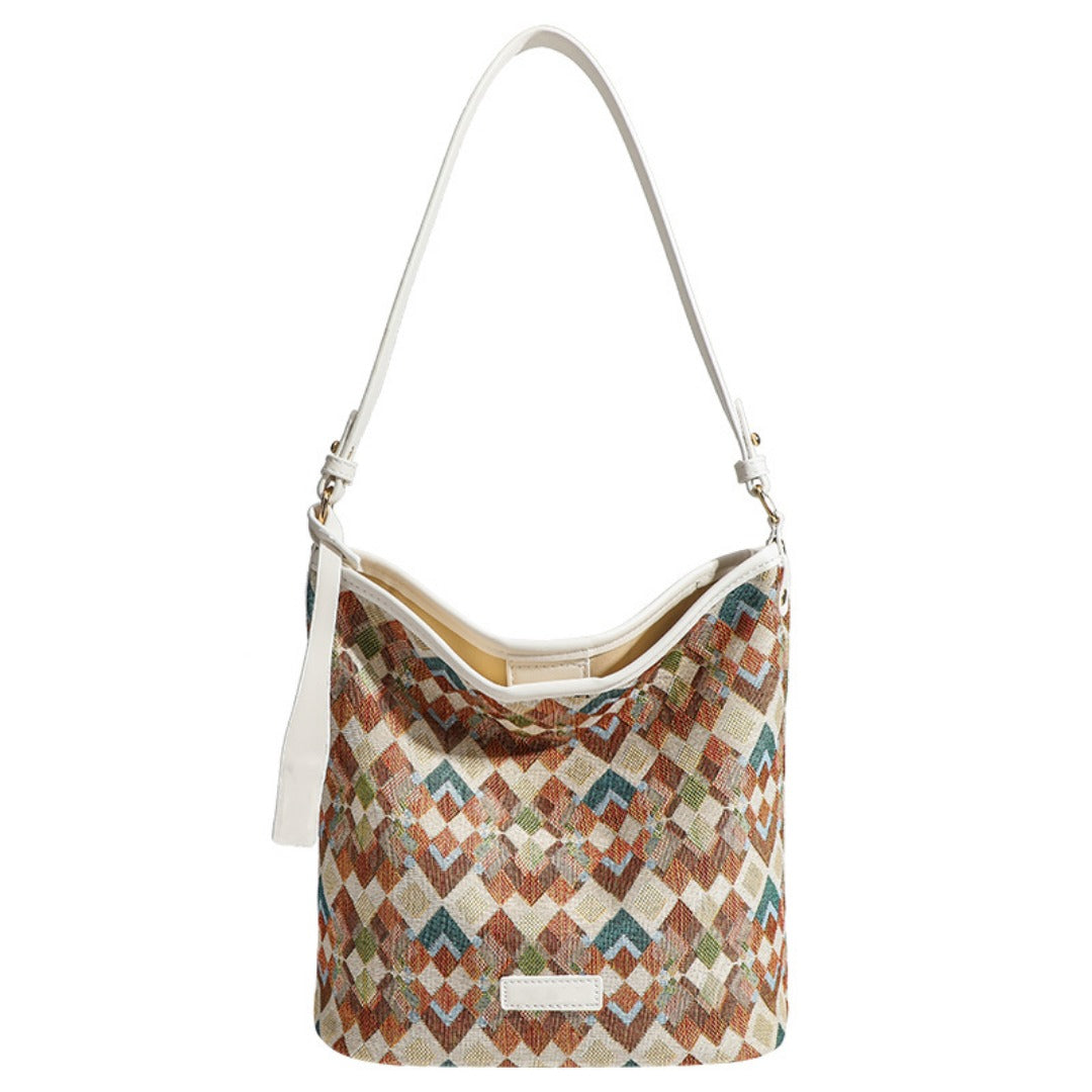 Casual large capacity hobo bag, bag female college shoulder bag, Crossbody hobo bag, bucket bag