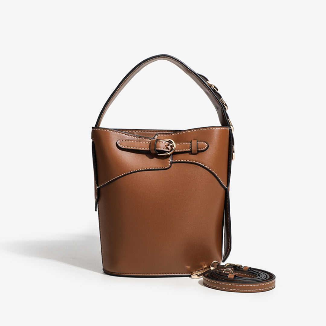 Chic Small Hand Bucket Bag – Stylish Fashion Commuter Shoulder Crossbody Bag & Compact Tote Purse hobo