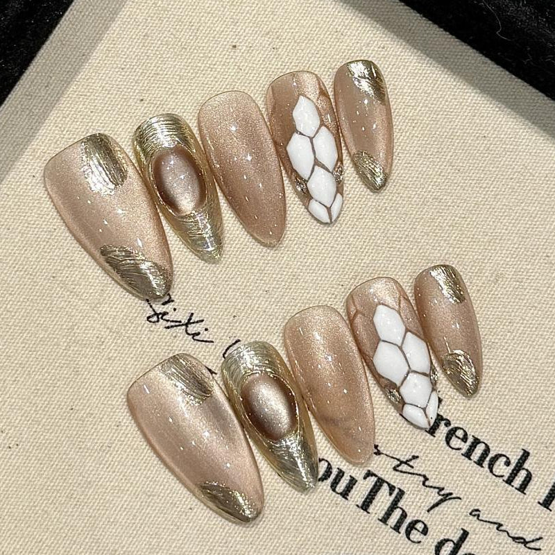 0937- Handmade press on nails fake nails removable