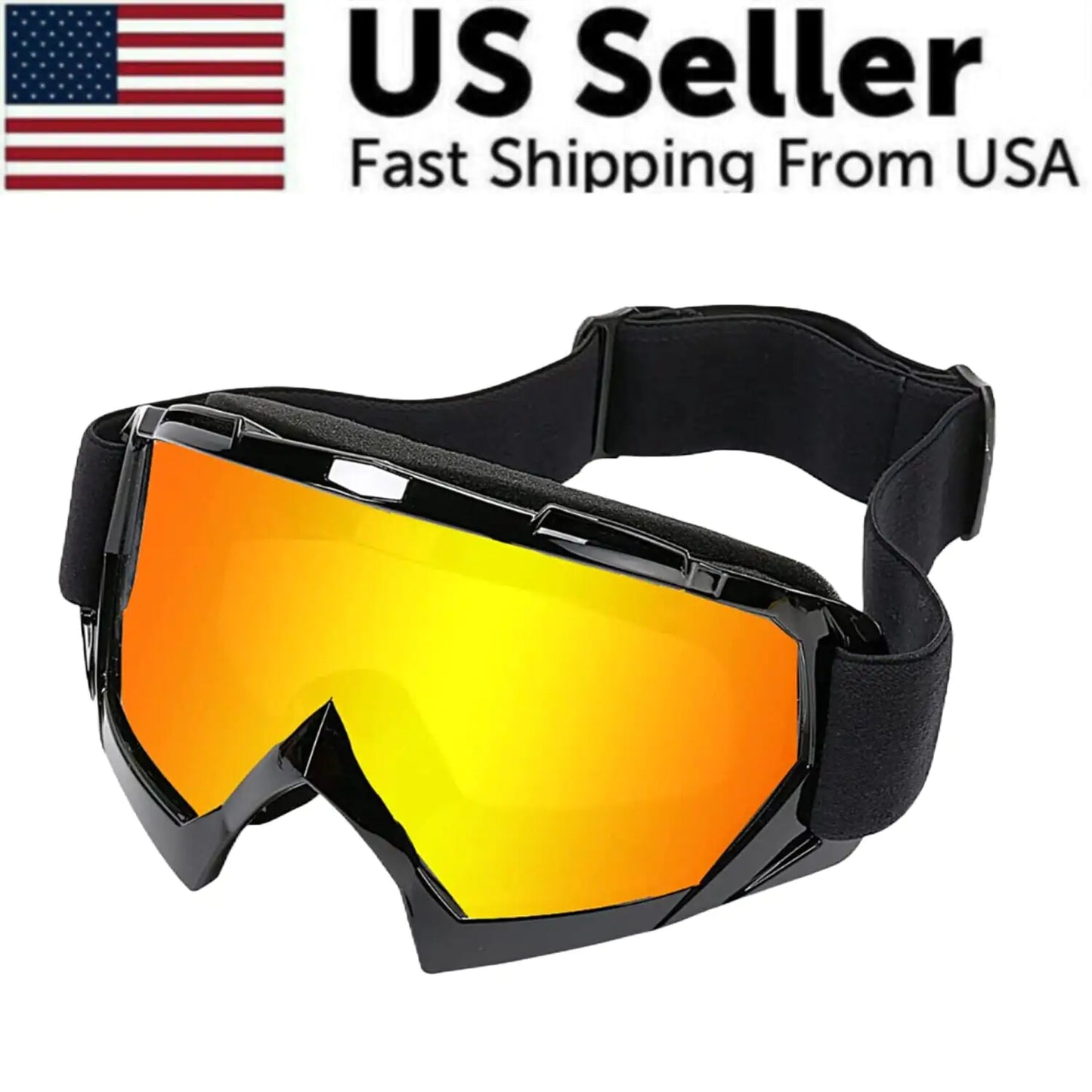 Motocross Goggles Racing Off-Road Dirt Bike ATV UTV BMX MX XC Motorcycle Eyewear - # BOAA221810001