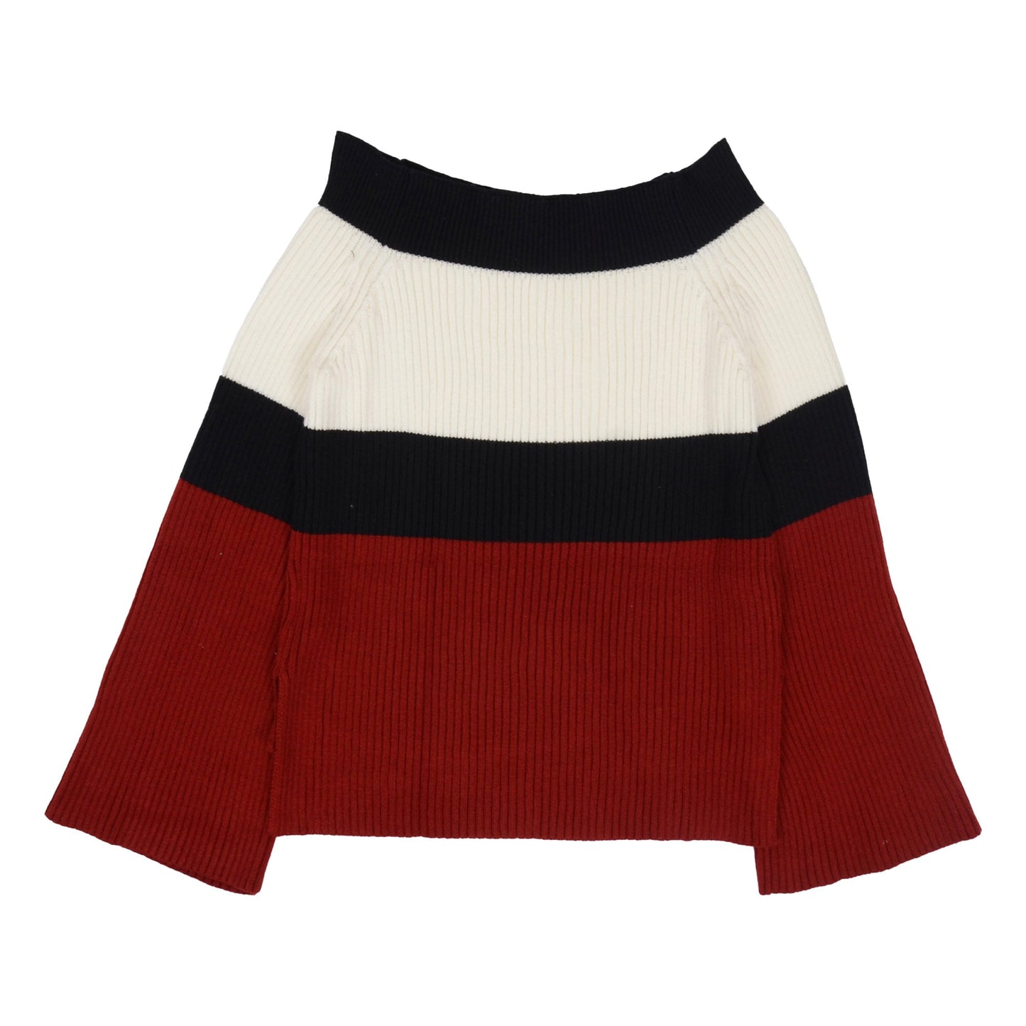 Off Shoulder Ribbed Knit Sweater