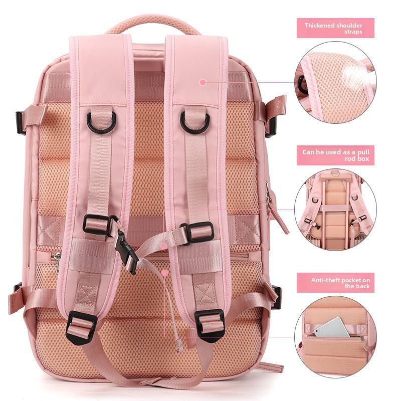 Large-capacity women's backpack