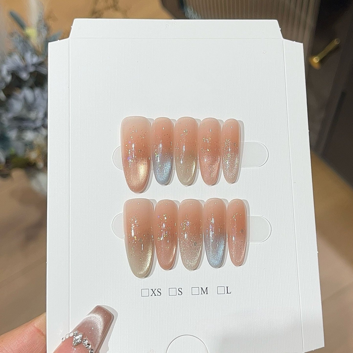 1035- Handmade press on nails fake nails removable