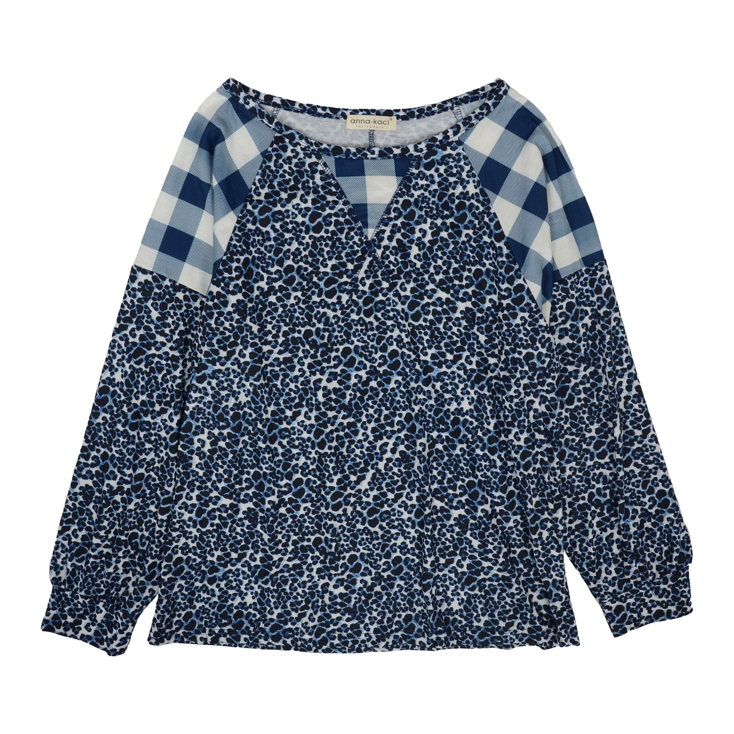 Two Tone Mixed Print Sweater