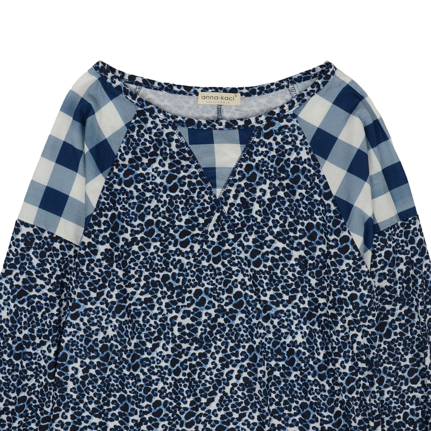 Two Tone Mixed Print Sweater