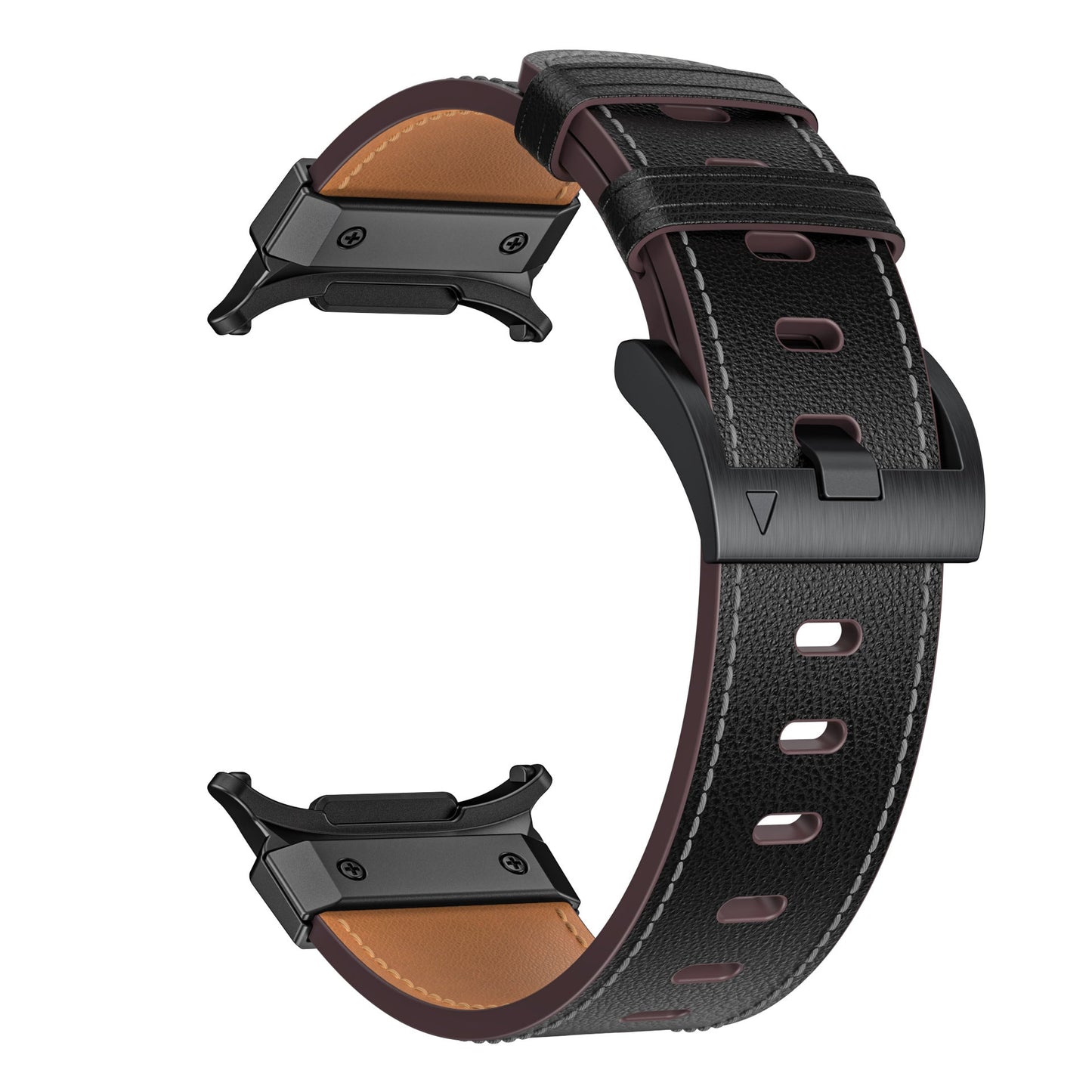 Mecha Bezel Leather Strap for Galaxy Watch 20mm