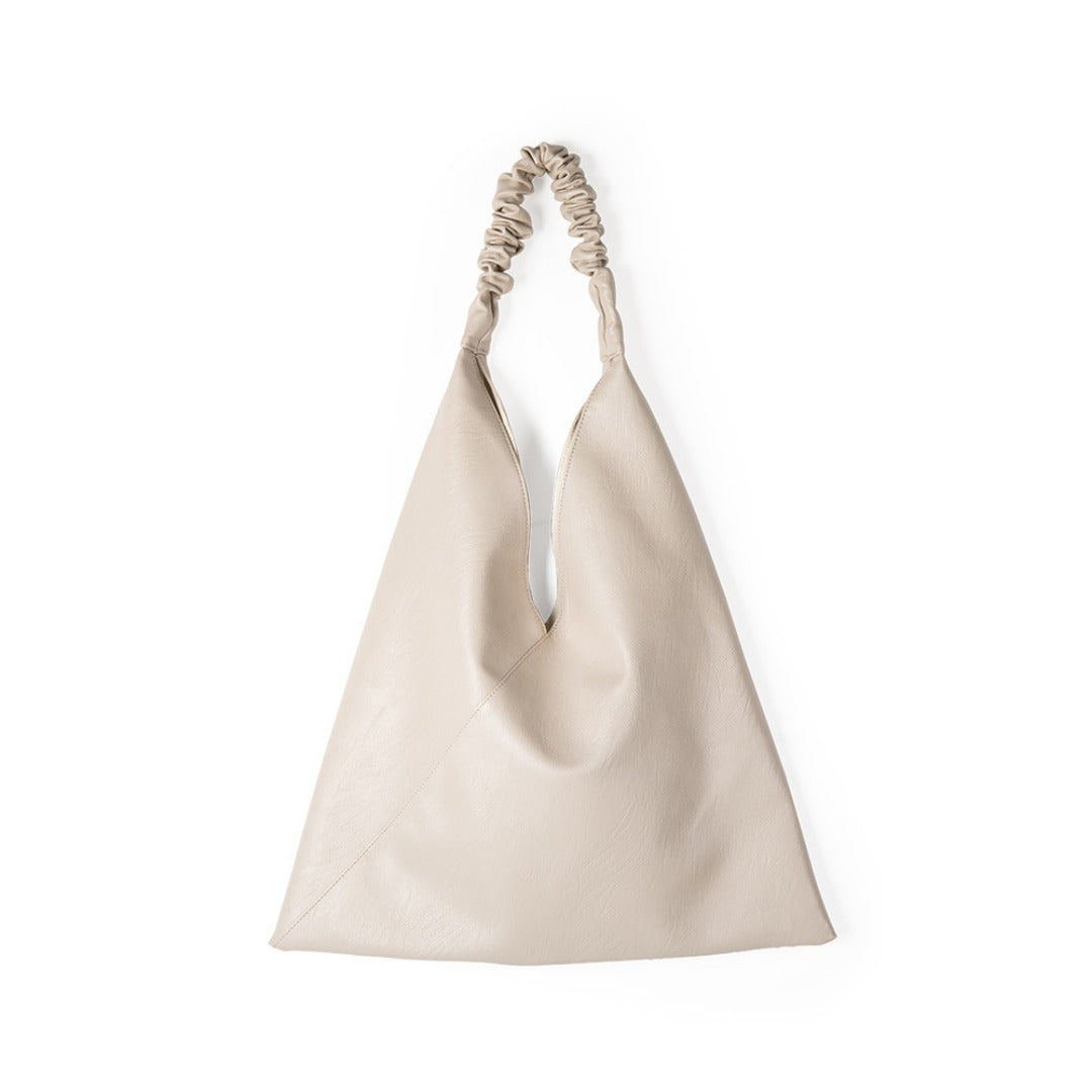 Slouch purse, pu leather shoulder bag, armpit bag commuter, casual large capacity tote bag