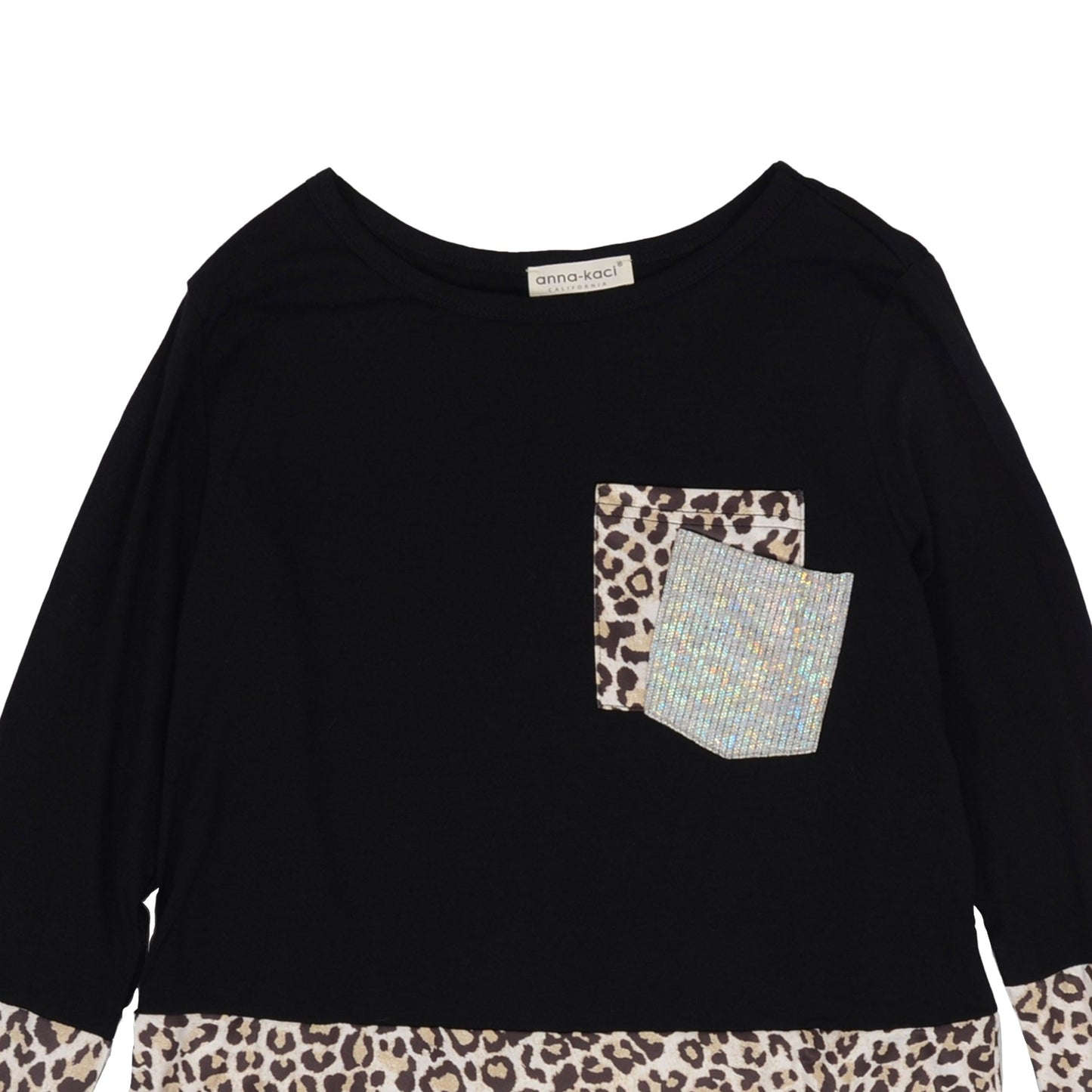 Two Tone Mixed Print Sweater