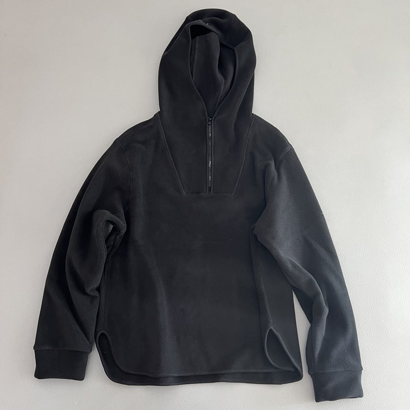 Hooded loose-fitting hoodie