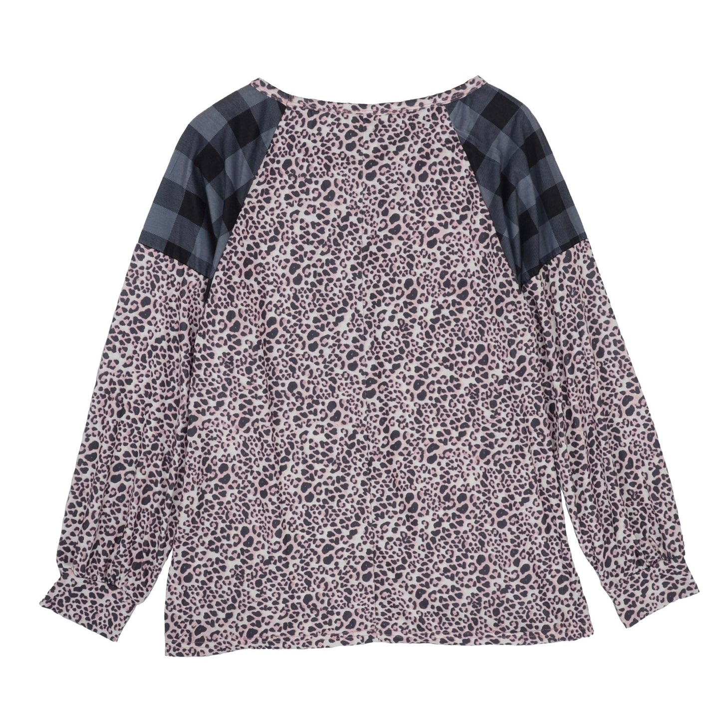 Two Tone Mixed Print Sweater