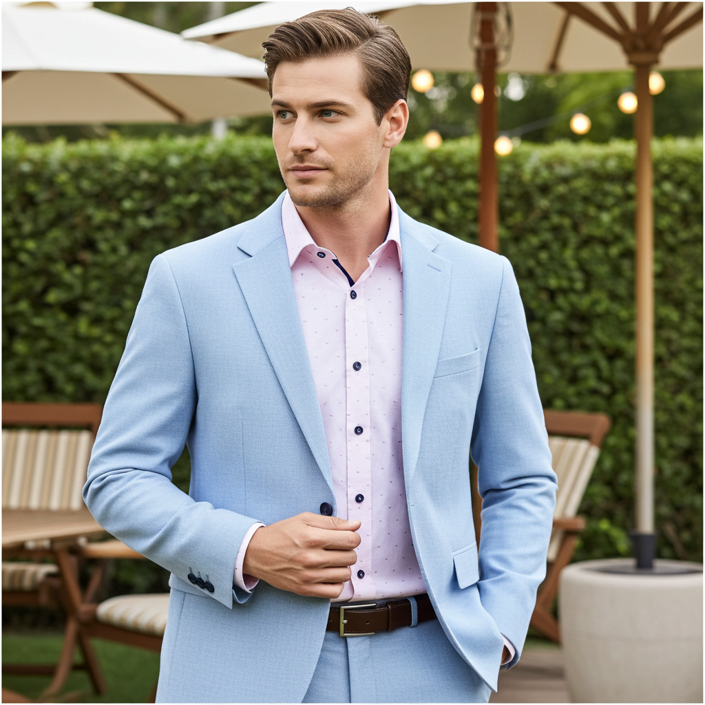 George Button-Up Shirt With Contrast Details // Pink // Contemporary Fit (Regular)